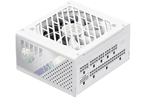 ‎GAMEMAX GAMEMAX GS 750G WH SFX zasilacz PC 750W, w pełni modularny, 80 Plus Gold, wysokiej klasy japońskie kondensatory, wentylator FDB, APFC+LLC+DC-DC, 9 zabezpieczeń