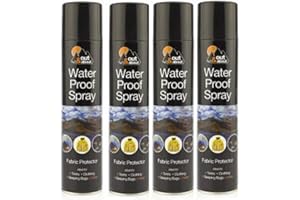 GUKANUYI 4 X 300ml Water Proof Spray Fabric Protector Tents Camping Fishing Hiking Clothe