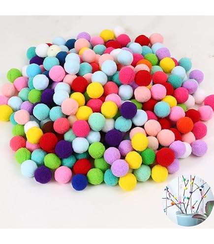 600 Pompones De Fieltro Negros De 1 Cm - Bolitas Para Manualidades, Decoración Y Proyectos DIY