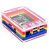 Pibow Case Rainbow Multi-coloured for Raspberry Pi 3, 2 and Model B+ Cover