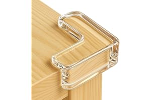 Silicone Corner Protectors Transparent Baby Proofing Corner Guards for Table, Bed, Glass & Furniture Edges | Strong Adhesive Child Safety Bumpers, Best for Square Corners 6 pcs