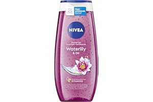 ‎NIVEA NIVEA Waterlily & Oil Duschgel, pH-hautneutrale Pflegedusche mit frischem Duft nach Wasserlilie, verwöhnende Dusche mit pflegenden Ölperlen (250 ml)