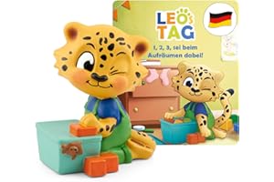 tonies Hörfiguren für Toniebox, Leos Tag – 1, 2, 3, sei beim Aufräumen dabei!, Hörspiel mit Liedern für Kinder ab 3 Jahren, Spielzeit ca. 50 Minuten