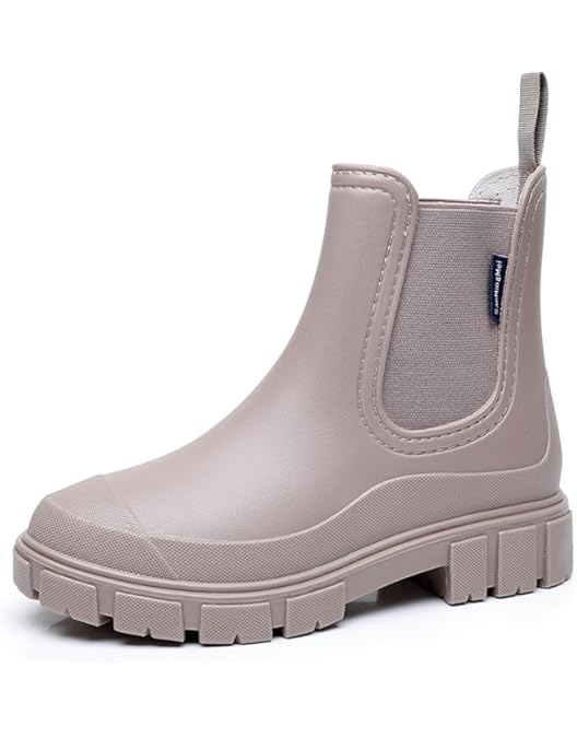 SmoothPace Regenlaarzen voor dames, waterdicht, antislip, licht, comfortabel, regenbestendig, modieus, tuinlaarzen, 36-41 EU, Groen, 36 EU