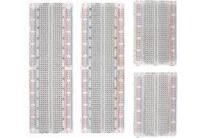 MMOBIEL 4pcs Solderless PCB Breadboards Prototype Circuit Kit 2x830 Point & 2x400 Point - Compatible with DIY Arduino, Raspberry Pi 2/3 / 4/5 Projects Proto Shield Distribution - Connecting Blocks