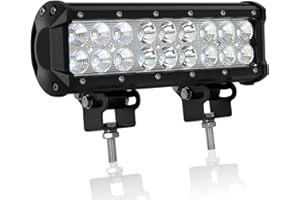 AUXTINGS Willpower 9 inch 54W Flood Spot Combo Beam LED Work Light Bar 23 cm Driving Pods Work Lamp For Vehicle Off Road Suv Boat 4X4 4WD Truck,DC 12V 24V