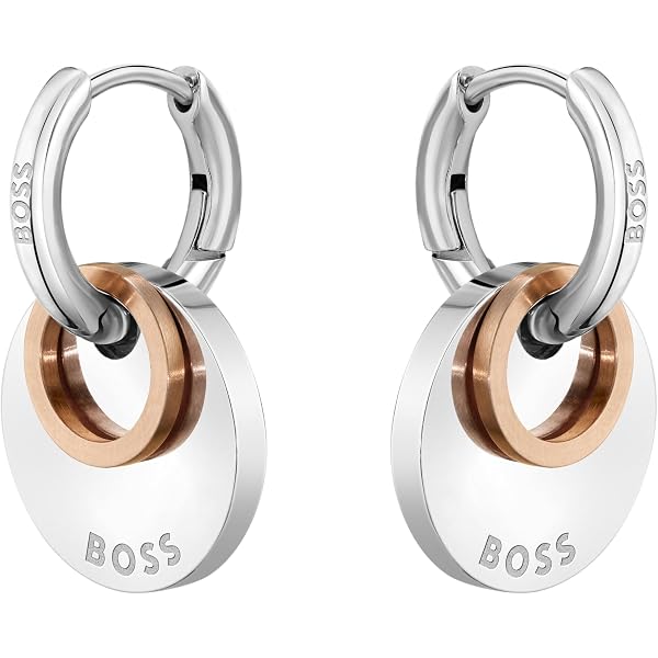 BOSS Jewelry Braccialetto di perline da donna Collezione HONEY HEART BEADS in Acciaio Inossidabile con un Charm a Forma di Cuore - Disponibile in versione argento o oro