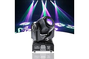 ZKYMZL Lumières de tête de mouvement 8 lumières LED GOBO Rainbow DJ Lights Disco Lights 15 couleurs 9/11 canaux stroboscopiques LED DMX512 Contrôle pour disco KTV Club Party