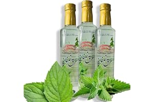 ANJOMAN ONLINE Anjoman Peppermint Water - 500ml x Pack of 3 | Pure & Natural Food Grade Mint Essence | Distilled Water for Refreshing Drinks, Desserts, Versatile Culinary | Soothing Digestive Support Liquid