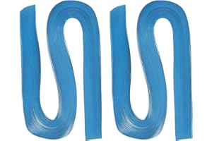 PATIKIL 240pcs Quilling Strips Paper 1/8"(3mm) 21"(54cm) Origami Paper Quilling Strip for Art DIY Hand Craft Christmas, Blue