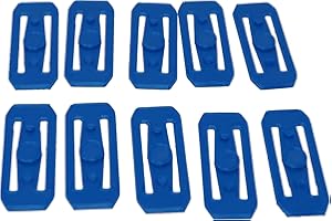 ETECH4US 10x Blue Race Connectors Compatible with Hotwheels | Straight Track Race Track Connectors Replacements