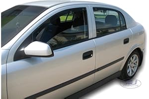 ‎J&J AUTOMOTIVE J&J AUTOMOTIVE | Windabweiser Passend Für Astra G Limousine, Schrägheck 1998-2005, Heko Regenabweiser, Getönt, 4-TLG, Vorne, Hinten, Aerodynamisch
