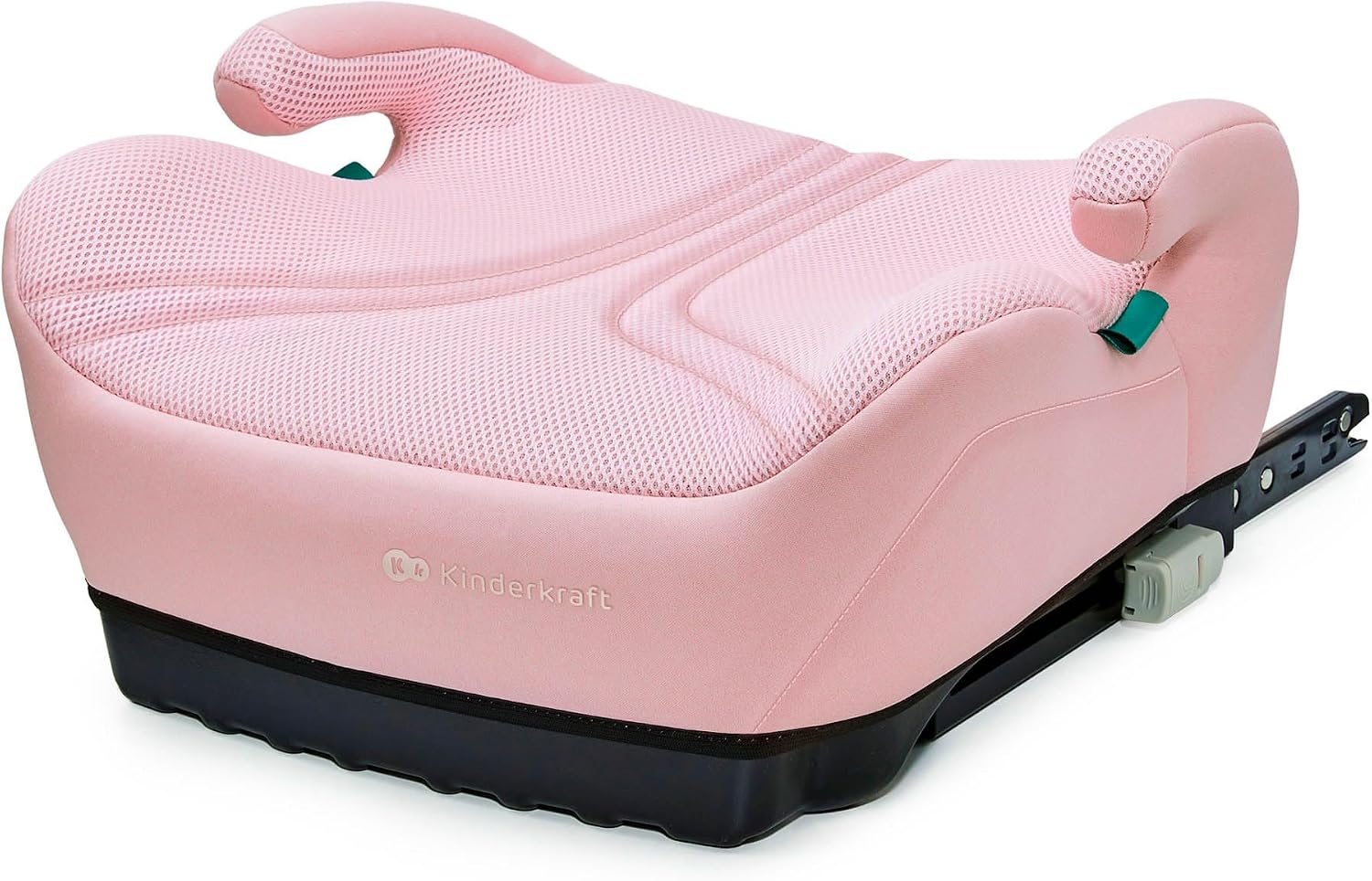Kinderkraft, I-Boost 2 PRO i-Size Car Seat 125–150 cm, ISOFIX Booster Seat, Lightweight Child Car Seat, R129 Approved, AIR Flow, Black, Pink