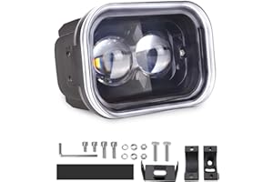 JMEST LEAD 4 Inch Led Motorcycle Headlight,45W Cool White, Hi Lo Beam Universal Led Driving Work Lights for Motorcycle ATV Truck E-Bike