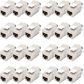 DIGITUS Cat 6A Keystone Module - 24 Pack - Shielded - 500MHz 10GBase-T | Tool-free &ndash; LSA &ndash; PoE++ &ndash; AWG 26-22 &ndash; RJ45 Female Co