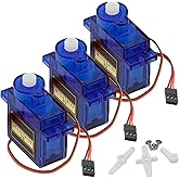 AZDelivery 3 x Micro Servo Motor kompatibel mit SG90 9G für RC Roboter Hubschrauber Flugzeug kompatibel mit Arduino inkl. E-B