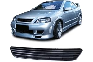 ‎CARPARTS-ONLINE Sport Kühlergrill ohne Emblem Schwarz passend für Opel Astra G 97-04