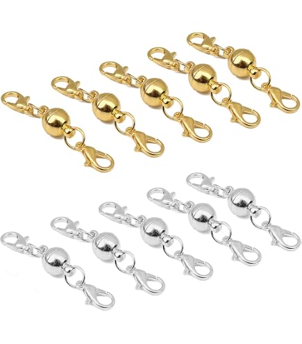 20 Stuks Magneetsluiting & Kettingverlenging Set - Goud En Zilver Voor Armbanden En Halskettingen
