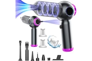 KEDIFOAI Aspirabriciole Senza Fili, 20000Pa 4 in 1 Aspirapolvere Auto Portatile,Aspiratore e Soffiatore con Motore Brushless,USB C Mini Aspirapolvere Potente per Auto Casa Ufficio Peli di Domestici (Purple)