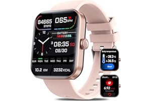 YYKY blutzucker smartwatch,2023 Upgrade 1,9" smartwatch blutdruck Blutzuckertest Smart Watch, blutzucker messen ohne stechen schmerzlos Blutzuckertest modische Sportuhr (Rosa)