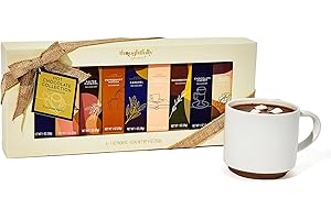 ‎THOUGHTFULLY Thoughtfully Gourmet, Kakao-Geschenkset, 9 einzigartige Sorten mit Salted Caramel, French Vanilla & Karamell - 9 Kakosorten in hochwertiger Geschenkbox