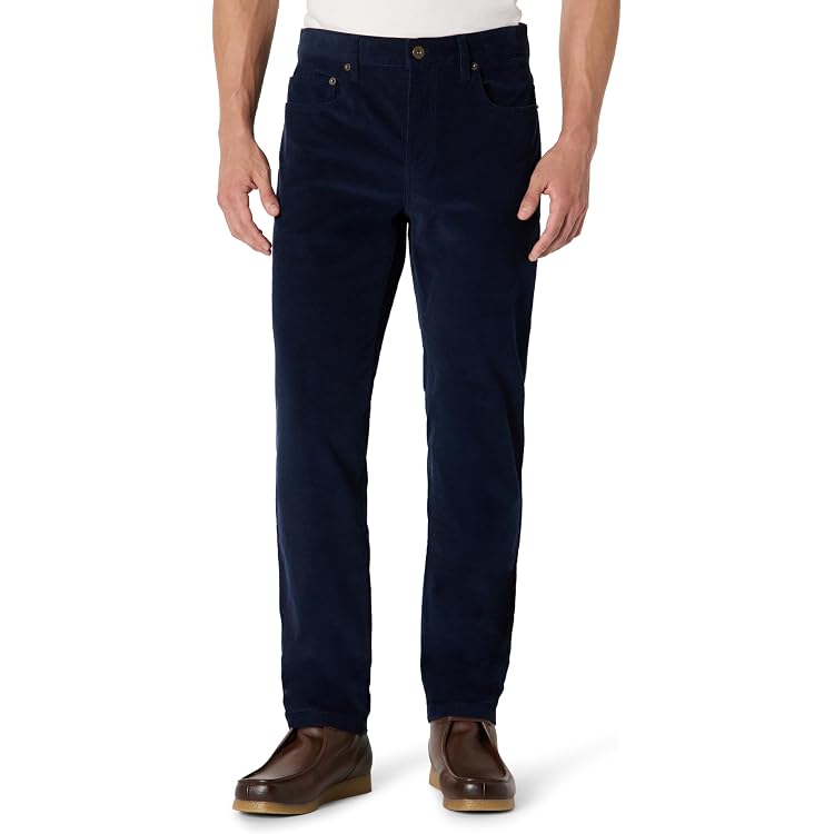 Pantalon Homme Velours Cargo - Coupe Droite, élastique, Poches, Style Vintage, Hiver, Décontracté