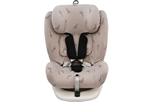 JYOKO Kids Funda de algodón para Silla de Coche Compatible Star Ibaby, Baby Auto Fix NOE (Giraffe)