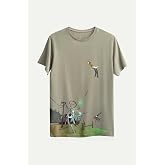 KAFT Unisex Regular Fit Tasarım T-Shirt Straighten