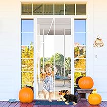 Moustiquaire Magnétique 155 X 220 Cm, Facile à Installer, Fermeture