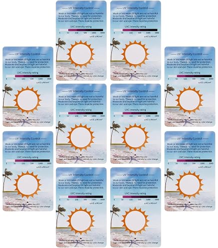 20 Stück UV-Testkarten – UVA-Indikator Zum Prüfen Von Sonnenschutz, Kleidung & Outdoor-Bedingungen