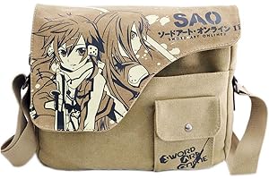 WANHONGYUE Anime Bolsas de Mensajero Bolsa de Hombro de Lona Bolso Bandolera Vintage Bolsos Cruzados Cartera