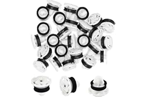 Greacesrio 30 pcs Clip de Fijación para Panel de Puerta Interior de Automóvil, Compatible con Peugeot y Citroen, Clip de Carrocería, Plástico, Industrial, Mantenimiento y Reparación de Vehículos