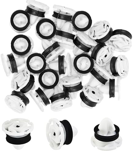 Lot 30 Clips Fixation Revêtement Portière – Compatibles Citroën C4, Peugeot 508, Renault Laguna, Dacia Logan – Rivets Nylon Expansifs 9,5 Mm