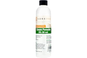 Kobe Cream Peroxide - Works with All Brands of Hair Bleach, Hair Colour / Tint & Lightening Powder - Choice of Strength & Pack Size - 250ml - 9% (30 vol)