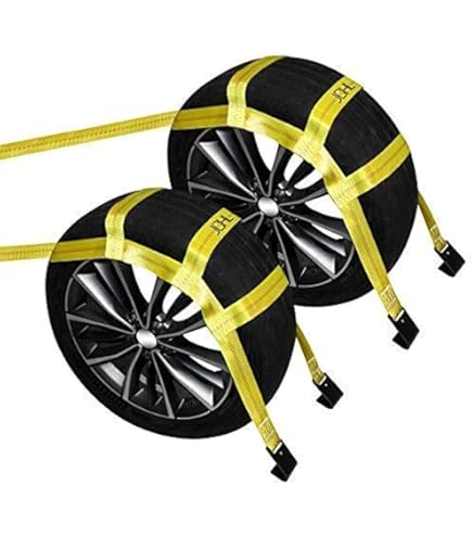Boxer Tow Dolly Basket Straps With Twisted Snap Hooks And Rubber Sleeve Extra Security 2 Pack