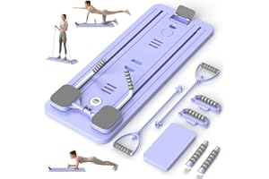 TOVE KNIGHTY Multifunktional Bauchtrainer Bauchroller Board,Pilates Board Trainingsgeräte für zuhause,Automatisches Rebound Bauchmuskeltrainer Mit Widerstandsband