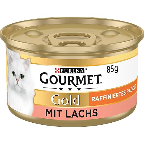 PURINA GOURMET Gold Refined Ragout Wet Cat Food, Various Varieties, 12 Pack (12 x 85 g)