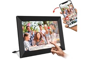 Marco Digital, UCMDA WiFi Frame Marco Digital de Fotos Cloud 10 Pulgadas con Pantalla Táctil FHD IPS 1280x800 16GB Rotación Automática Smart Marco, Comparta Imagen a Través de la Aplicación (8 Inch)