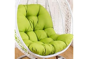 PING BU Coussin de balancelle imperméable et épais - Coussin de dossier pour balancelle de jardin uniquement - Coussin anti-salissures, durable et confortable (vert, ordinaire)
