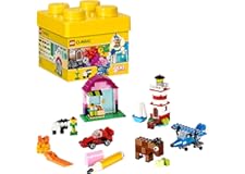 Lego 10692 Classic Creative Bricks, Classic Colorful Building Set With Storage Box (221 Pieces)