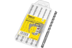 5 x SabreCut SCMPA5 160mm 5,5mm 6mm 6,5mm 7mm 8mm Impacting Driver Młot Zestaw wiertarek