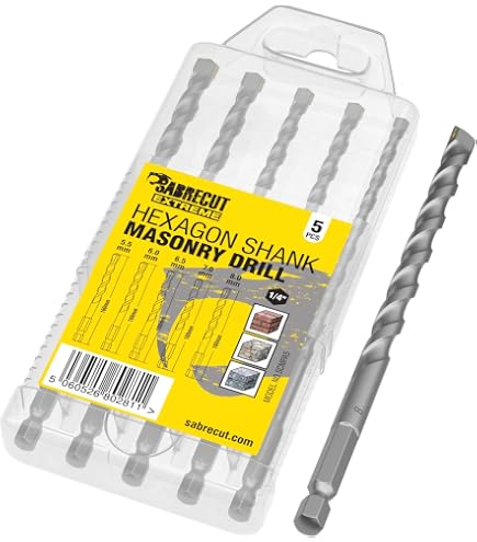 Set De 5 Forets à Maçonnerie DEWALT DT60099 – Extreme Impact, Qualité Pro