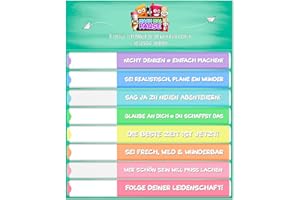 ‎MACH MAL PAUSE MACH MAL PAUSE® 8x Textmarker Pastell - lustiges Marker Set mit Sprüchen - Geschenk für Studenten Schüler Kinder Lehrer Kollegen Chef - witzige Anti Stress Stifte für Schule Uni Büro Federmappe
