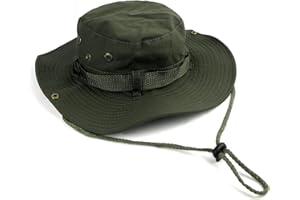 BEISIJIA Chapeau de pêche à large bord - Protection UV - Chapeau boonie coupe-vent - Chapeau de soleil pour homme et femme