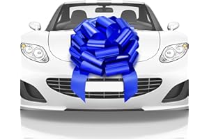 Mata1 Huge Round Car Bow, Big Gift Wrapping Bow for Large Gift Decoration, Giant Indoor/Outdoor Bow