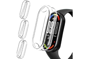 ivoler 3-delar Etui med Skärmskydd för Xiaomi Smart Band 10 (Inte för Ceramic Edition), Fullt Skydd Slimt Skyddande TPU Anti