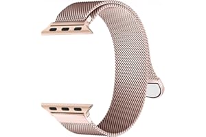 ORRLBB Bracelet compatible avec les Bracelets Apple Watch Series 11 10 9 8 7 6 5 4 Ultra SE 3 2 1 Femmes Hommes, Magnétique Métal pour iWatch 49mm 46mm 45mm 44mm 42mm 41mm 40mm 38mm