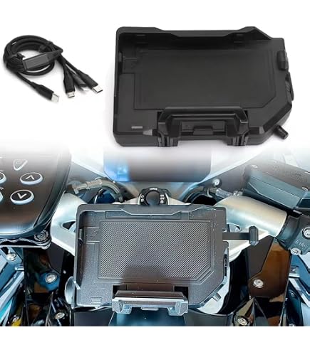 Supporto Con Ricarica Wireless Per BMW R1200GS, R1250GS, R1300GS – 15W, Doppia USB, Impermeabile E Antiurto, Per Telefoni 4,2-6,5 Pollici