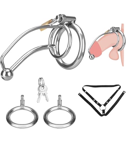 Lmgoc Negativer Peniskäfig mit Harnröhren-Dilator für Männer Mit lang Dildo  SM Chastity Cage, Es stehen 4 Ringgrößen zur Auswahl, Männe SM Bondage  Fetisch Keuschheit Sexspielzeug (45mm, L) : Amazon.de: Drogerie &  Körperpflege
