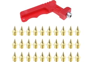 eMagTech 30PCS 7mm pista scarpe punte con punta di ricambio in acciaio punte per scarpe sportive lungo salto pista e campo Sprint